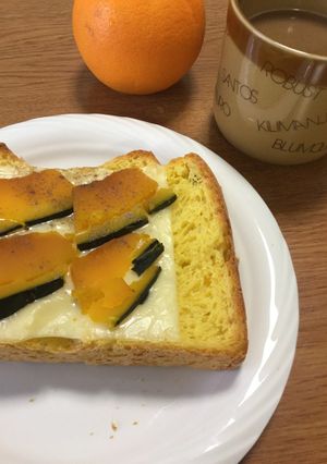 かぼちゃ&かぼちゃのチーズトースト-レシピのメイン写真