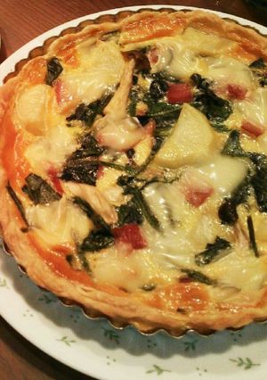 ほうれん草とポテトのキッシュ-レシピのメイン写真