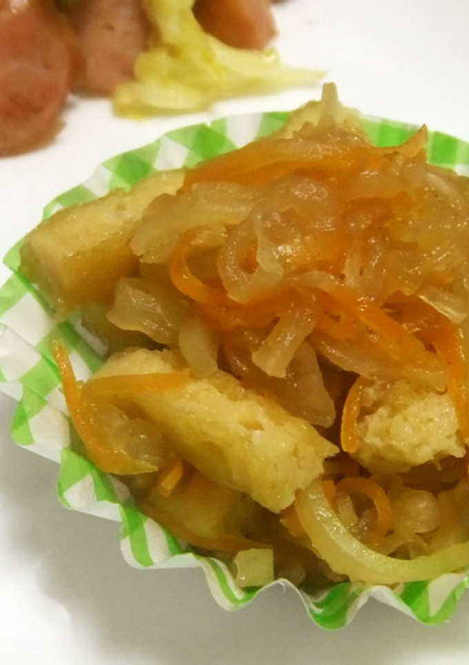 油揚げと紅白野菜の炒め煮-レシピのメイン写真