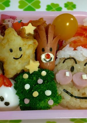 クリスマスお弁当☆アンパンマンおにぎり-レシピのメイン写真