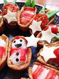私のクリスマスお稲荷さん☆-レシピのメイン写真