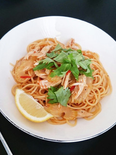 セロリとササミのパスタ レモン風味-レシピのメイン写真