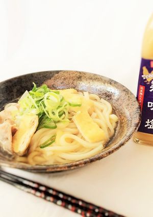 鶏味塩 de 簡単☆鶏だしうどん-レシピのメイン写真