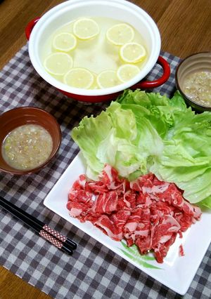 爽やかレモンの香りの☆レタスしゃぶしゃぶ-レシピのメイン写真