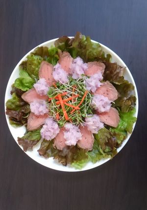 花のローストビーフ・サラダ-レシピのメイン写真