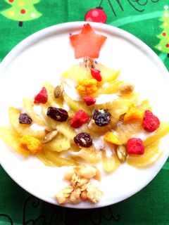 ヨーグルトアート★クリスマスツリー-レシピのメイン写真
