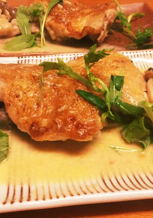 簡単★鶏モモ骨つきバタークリームソース-レシピのメイン写真