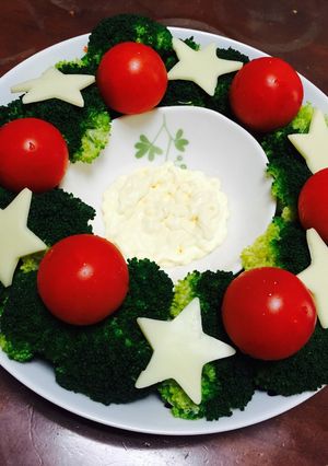✩クリスマスリースサラダ✩-レシピのメイン写真