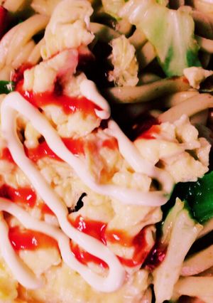 オムうどん( ◜௰◝ )-レシピのメイン写真