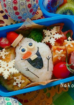 オラフのクリスマス❤幼稚園キャラ弁-レシピのメイン写真