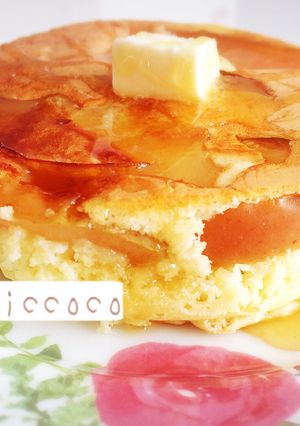 ふわふわの*りんごパンケーキ-レシピのメイン写真