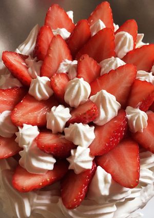 レシピ参考にしまくりくりクリスマスケーキ-レシピのメイン写真