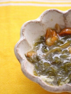 めかぶとなめこの簡単わさび和え(回復食)-レシピのメイン写真
