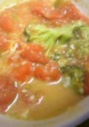 ミニトマトとブロッコリーのレンジ蒸し-レシピのメイン写真