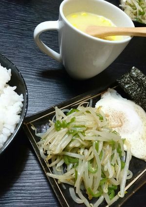 *忙しい朝の１品に！もやしピーマン炒め-レシピのメイン写真