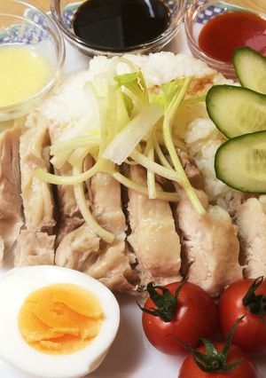 俺の海南鶏飯 - 鶏モモで-レシピのメイン写真
