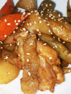 鶏と根野菜のピリ味噌中華炒め-レシピのメイン写真