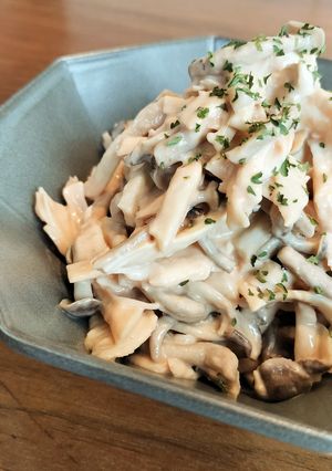 鶏ハムときのこのオーロラソース和え QC-レシピのメイン写真