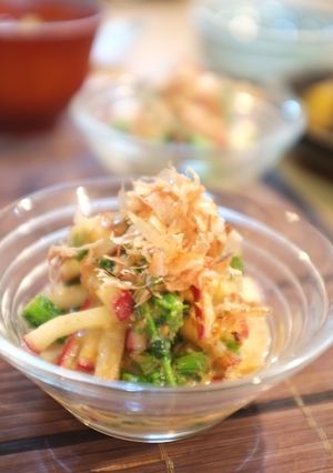 菜の花と大根のコク旨☆胡麻味噌マヨ和え-レシピのメイン写真