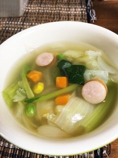 たっぷりキャベツのカンタンスープ-レシピのメイン写真