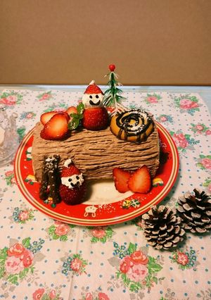 誰でも簡単 時短 クリスマスケーキ-レシピのメイン写真