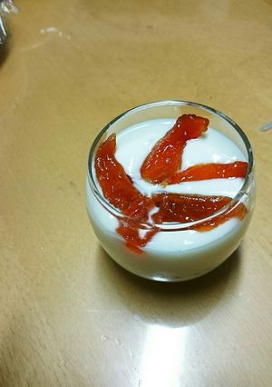 干し柿Deヨーグルト(ｱｰﾄ⁉)-レシピのメイン写真