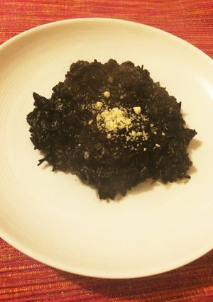 キノコたっぷりローカーボイカ墨リゾット-レシピのメイン写真
