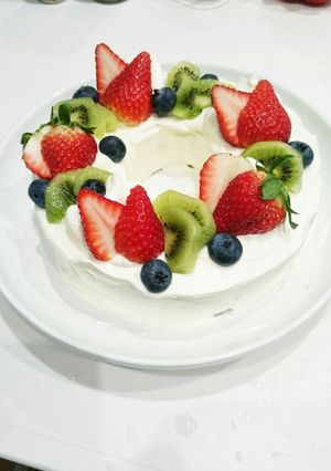クリスマス シフォンケーキ 抹茶-レシピのメイン写真