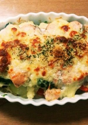サーモンの豆乳ポテトグラタン☆-レシピのメイン写真
