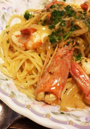 海老のオイルパスタ-レシピのメイン写真