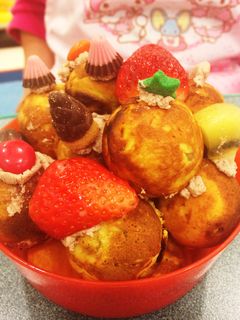 たこ焼き器でベビーカステラツリー-レシピのメイン写真