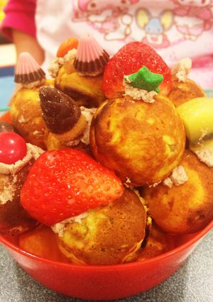 たこ焼き器でベビーカステラツリー-レシピのメイン写真