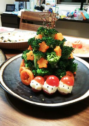 クリスマスツリーサラダ♪-レシピのメイン写真