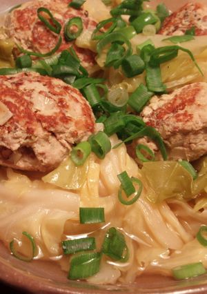 春キャベツと肉だんごの和風スープ煮-レシピのメイン写真