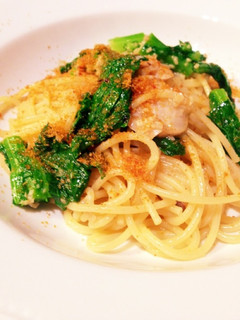 蛤と菜の花とカラスミのパスタ-レシピのメイン写真