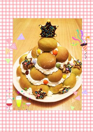 簡単ちぎりパンのクリスマスツリー♡-レシピのメイン写真