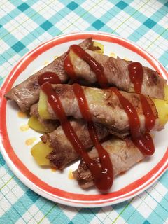 さつまいもの豚肉巻き-レシピのメイン写真