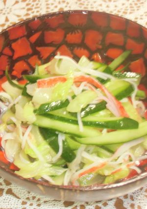 キャベツと胡瓜の中華甘酢和え-レシピのメイン写真