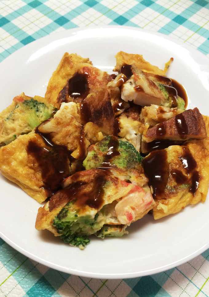 お好み焼き風卵焼き-レシピのメイン写真