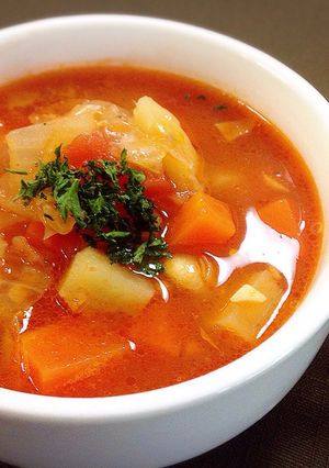 余った野菜で簡単！ミネステローネ♪-レシピのメイン写真