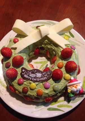 クリスマスのリースケーキ-レシピのメイン写真