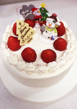 ☆18cmで☆クリスマスショートケーキ☆-レシピのメイン写真