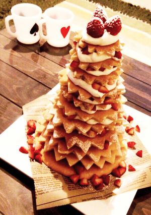 HMで簡単！クリスマスツリーケーキ♡-レシピのメイン写真