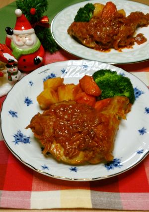 鶏もも肉のトマトソース煮-レシピのメイン写真