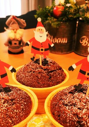 クリスマス♪簡単♪濃厚チョコマフィン-レシピのメイン写真