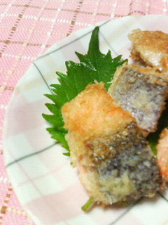 お弁当に簡単♪マスタードサーモンフライ風-レシピのメイン写真