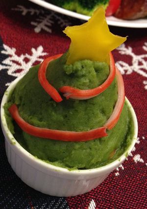 マッシュポテトでクリスマスツリー-レシピのメイン写真