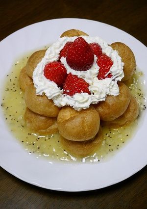 クリスマス！いちごプチシュー-レシピのメイン写真