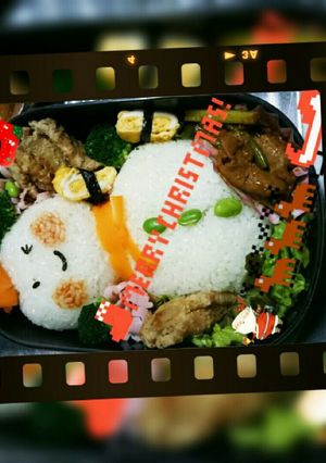 雪だるま弁当-レシピのメイン写真