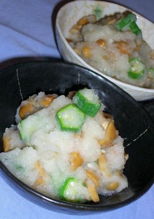 オクラ＆なめこのフワとろ～★みぞれ和え-レシピのメイン写真